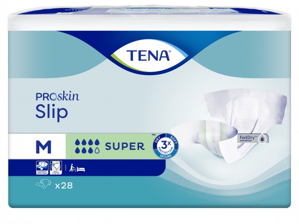 TENA Slip Super Medium - Urin- oder auch Stuhlikontinenz. Essity Germany GmbH.