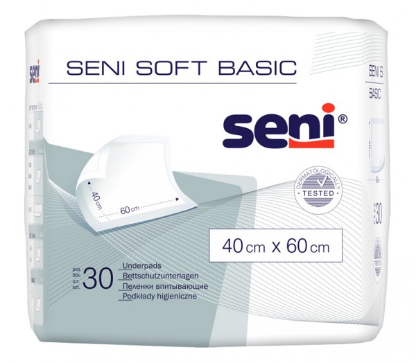 Seni Soft Basic 40x60 cm - Krankenunterlagen und Bettschutzeinlage von TZMO.