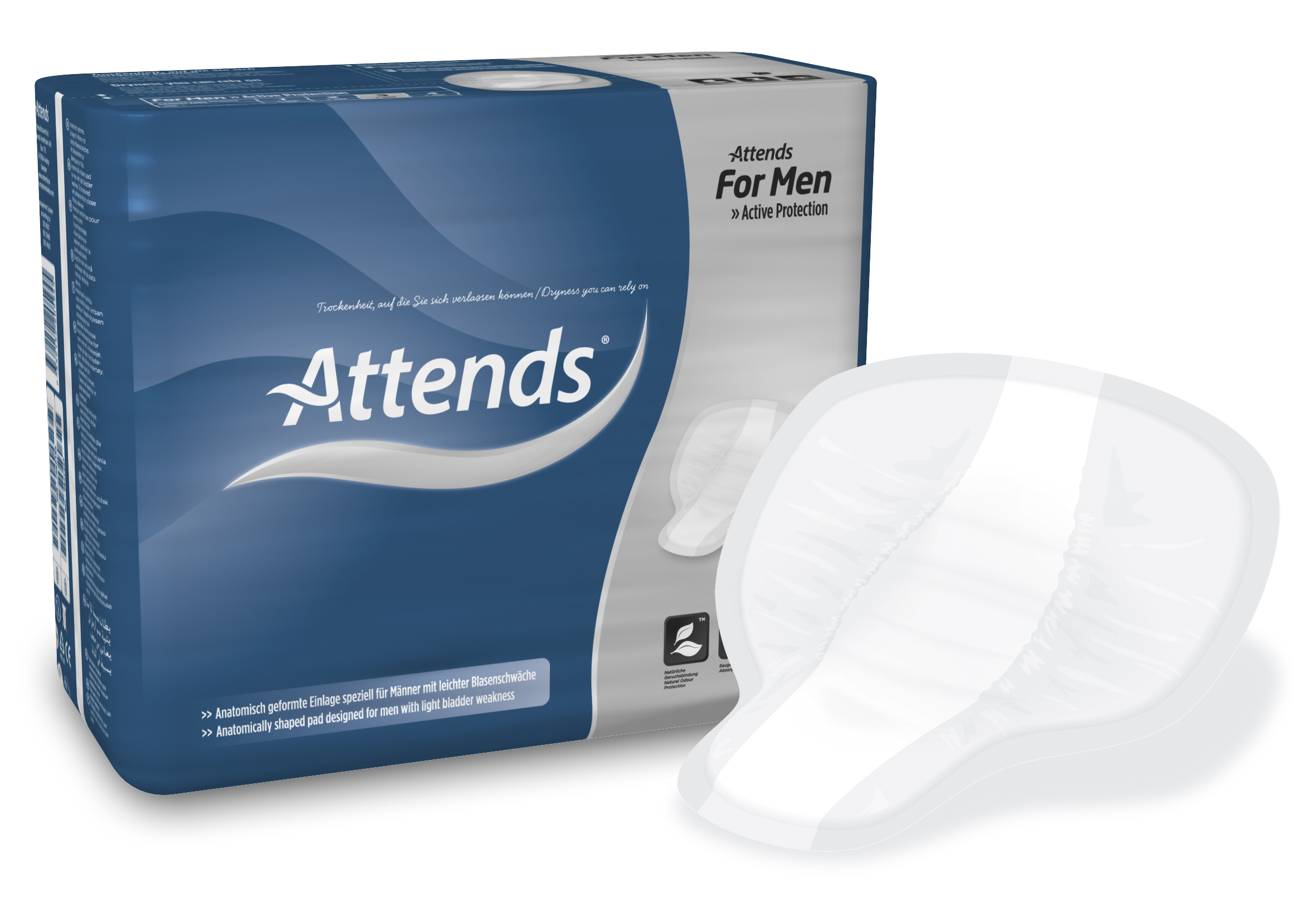 Attends For Men 3 - Inkontinenz Hygiene-Einlagen für Männer. | Eunaxis