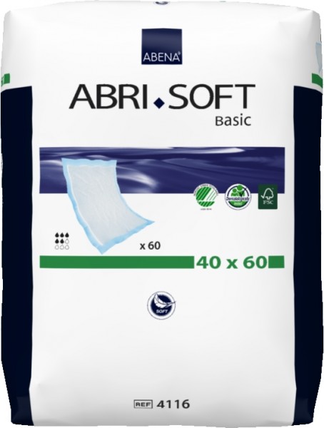 Abri-Soft Basic Krankenunterlagen - 40 x 60 cm - Schutzunterlagen & Krankenunterlagen.