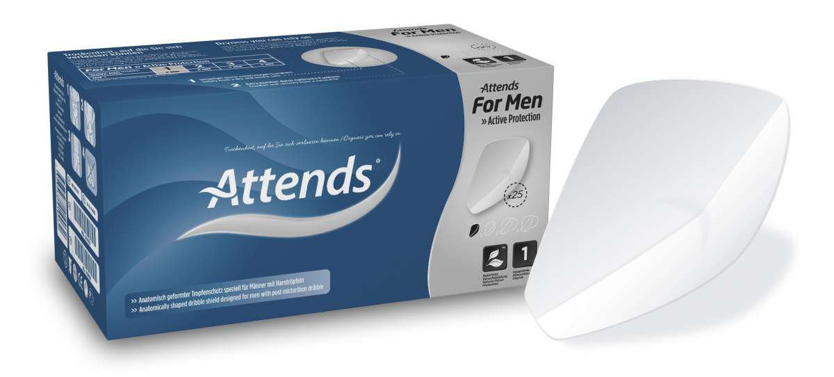 Attends For Men 1, Inkontinenz Hygiene-Einlagen für Männer, bei sehr