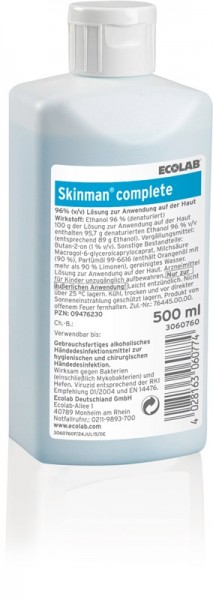 ECOLAB Skinman® complete Händedesinfektion - 500 ml.