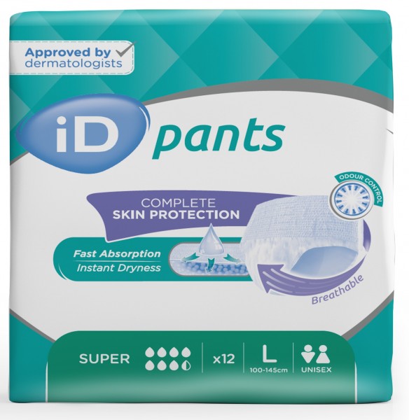 iD Pants Super Large - Ontex Schutzhosen und Windelhosen.