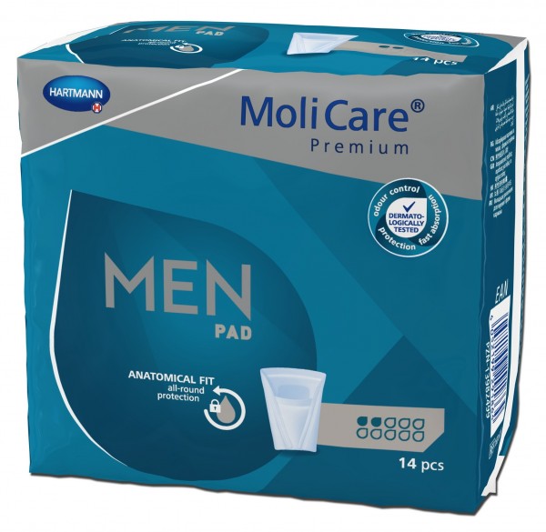 MoliCare Premium MEN PAD - 2 Tropfen - Inkontinenzeinlagen von Paul Hartmann.