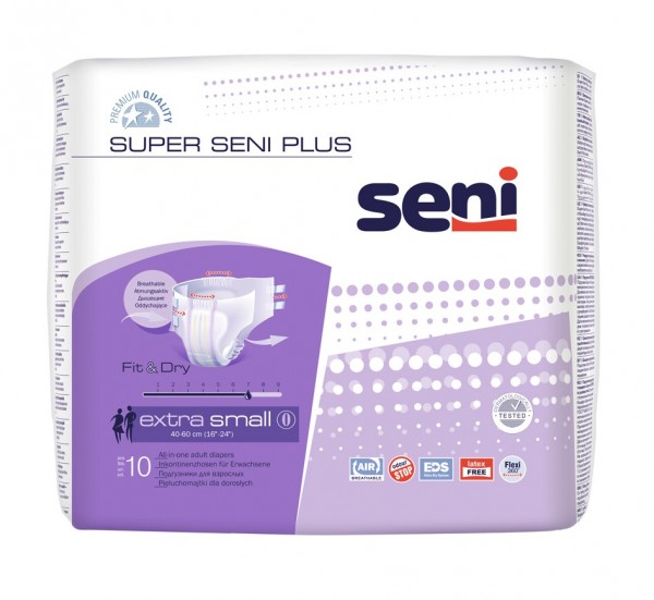Super Seni Plus Extra Small - Inkontinenzhose bei mittlerer bis schwerer Harn- und Stuhlinkontinenz