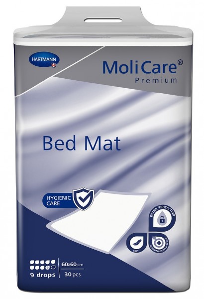 MoliCare® Premium Bed Mat - 60x60 cm - 9 Tropfen - Krankenunterlagen & Patientenunterlage.