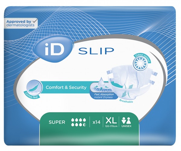ID Expert Slip Super - Gr. X-Large - Ontex Windelhosen für Erwachsene.