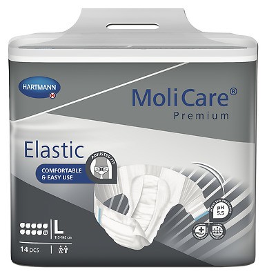 MoliCare Premium Elastic 10 Tropfen - Gr. Large - Windelhosen & Inkontinenzhosen von Paul Hartmann.