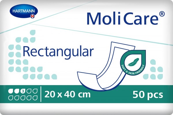 MoliCare® Rectangular 3 Tropfen - Inkontinenzvorlagen von Paul Hartmann.