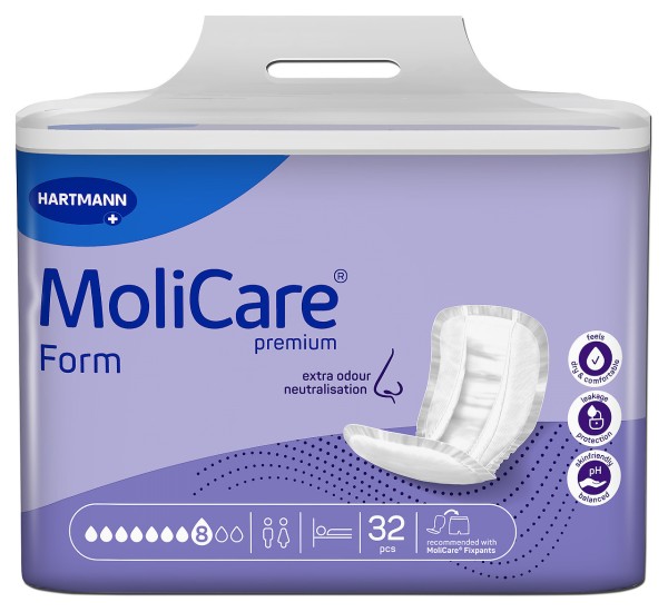 MoliCare® Premium Form super plus 8 Tropfen - Vorlage für Harn- und Stuhlinkontinenz.