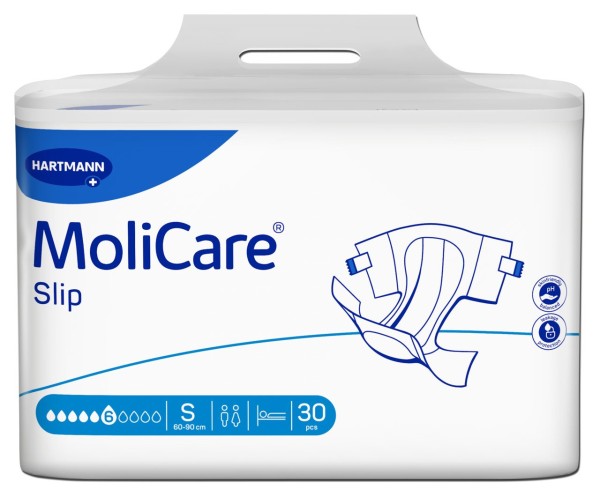 MoliCare® Slip 6 Tropfen - Gr. Small - aufsaugende Inkontinenzprodukte.