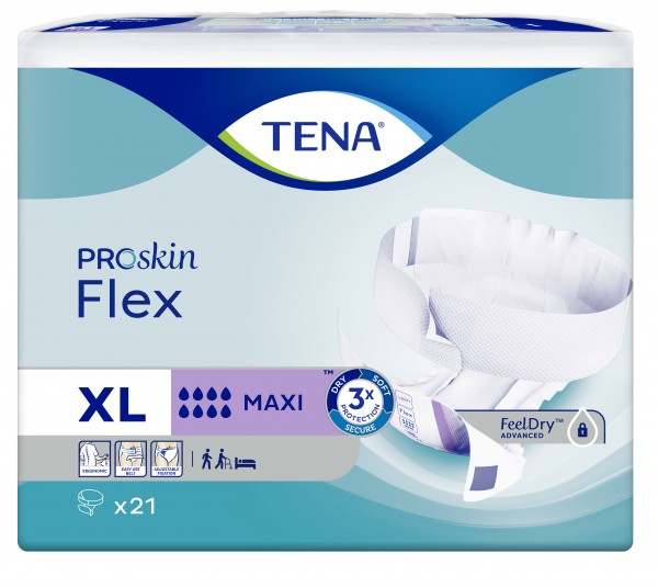 TENA Flex Maxi X-Large - Schutzhosen bei Harninkontinenz. Essity Germany GmbH.