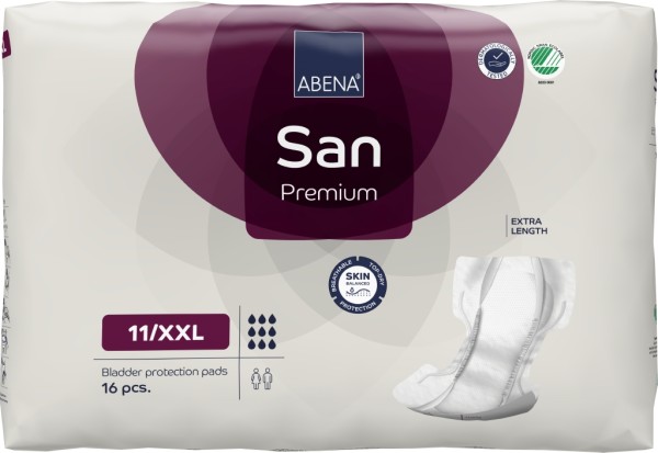 Abena San Premium Nr. 11 / XXL - Inkontinenzvorlagen bei Blasenschwäche und Harndrang.