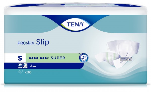 TENA Slip Super Small - Erwachsenenwindeln bei Blasenschwäche. Essity Germany GmbH.