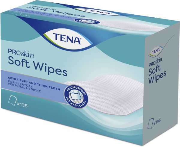 TENA ProSkin Soft Wipes Trocken-Waschtücher