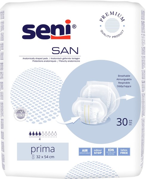 Seni San Classic Prima - Inkontinenzvorlagen bei Inkontinenz und Blasenschwäche.