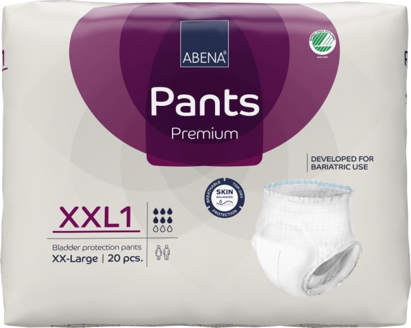 Abena Pants XXL1, Premium (150-203 cm) - bei Adipositas Inkontinezslips und Windelslips.