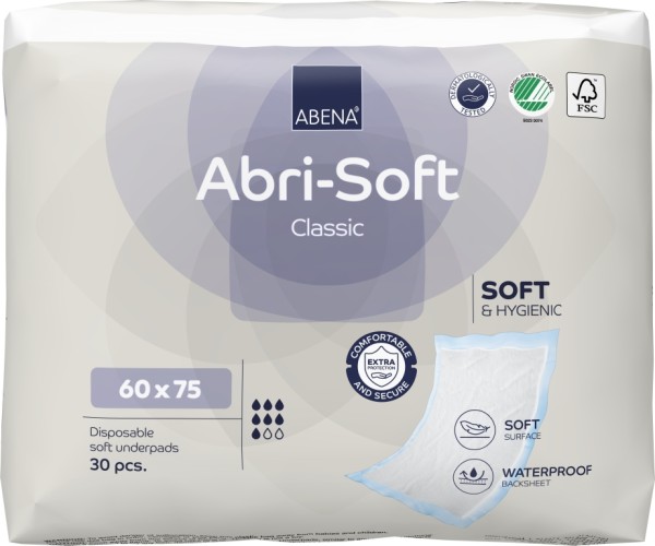 Abena Abri-Soft Classic 60 x 75 cm - Krankenunterlagen und Inkontinenzunterlagen.