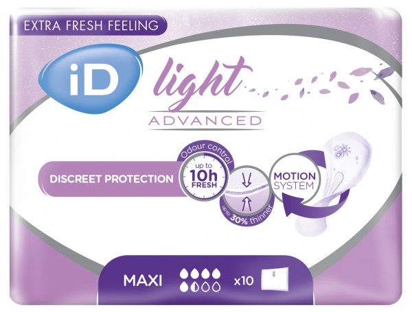 iD Light Maxi Inkontinenz-Einlagen von Ontex.