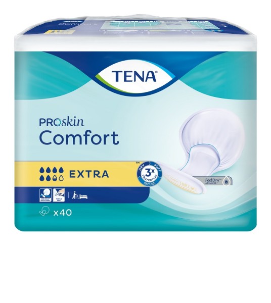 TENA Comfort Extra - Inkontinenzvorlagen mit hoher Saugleistung. Essity Germany GmbH.