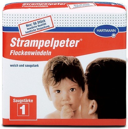 Strampelpeter® Flockenwindeln Saugstärke 1 - Inkontinenzprodukt.