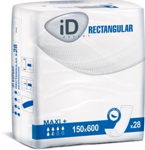 iD Expert Rectangular Maxi PE - (60x15 cm) - saugfähige Einlage bei leichter Inkontinenz.