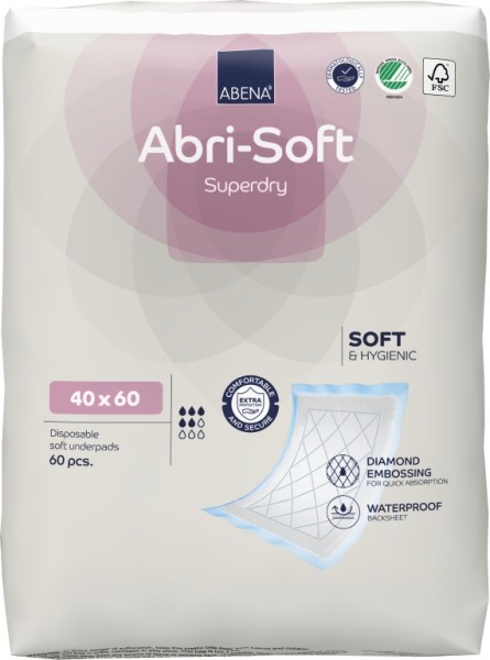 Abena Abri-Soft Superdry 40x60 cm - Krankenunterlagen und Einwegunterlagen.