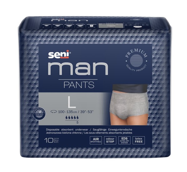 Seni Man Pants Large saugfähige Unterwäsche für Männer mit Blasenschwäche.
