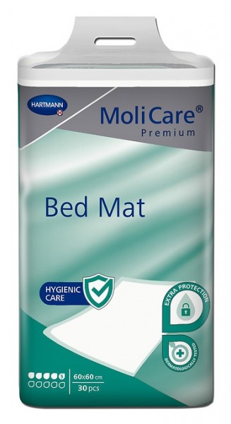 MoliCare® Premium Bed Mat - 60x60 cm - 5 Tropfen - Krankenunterlagen & Patientenunterlage.
