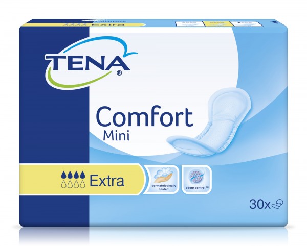 TENA Comfort Mini Extra -Inkontinenzeinlagen bei Blasenschwäche.