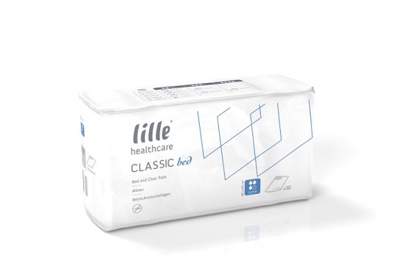 Lille Classic Bed Extra - 90x180 cm mit Seitenflügel Krankenunterlagen.