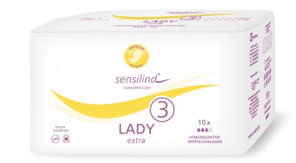 Sensilind Lady Extra 3 - Ontex Inkontinenzeinlagen bei Blasenschwäche.