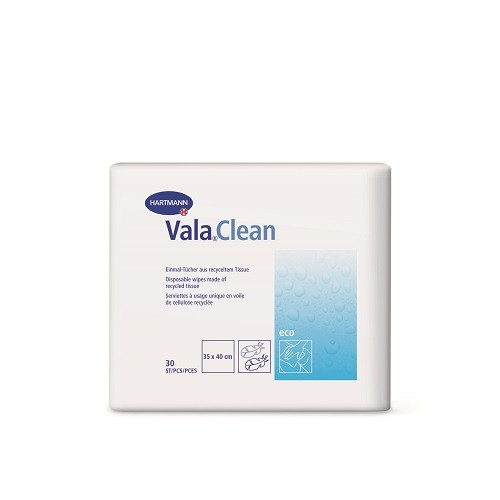 Vala®Clean eco Einmal-Tücher aus saugfähigem, recyceltem Tissue