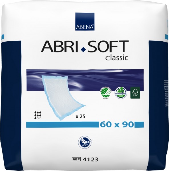 Abena Abri-Soft Classic 60 x 90 cm- Bettschutzunterlagen und Matratzenschutz.