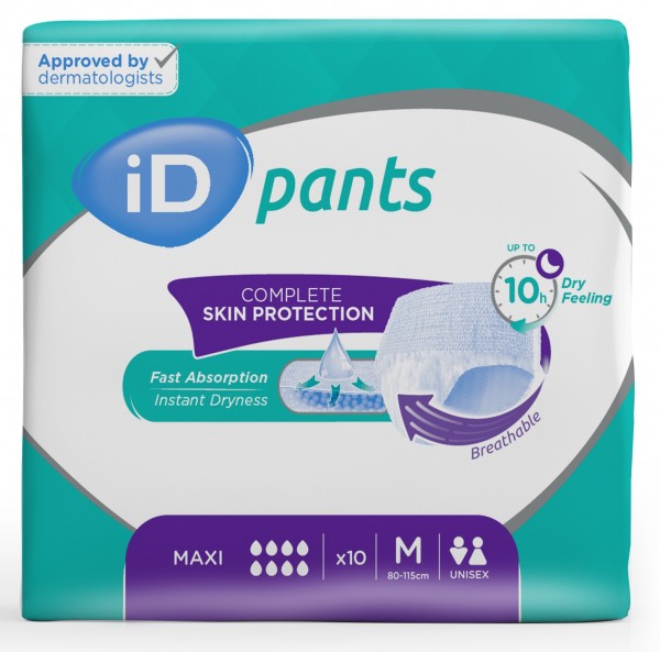 iD Pants Maxi Medium - Ontex Inkontinenzhosen bei Blasenschwäche und Harndrang