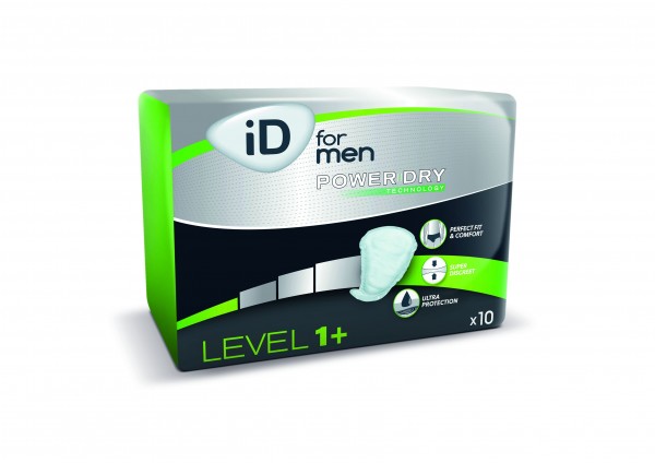 iD for Men Level 1+ Ontex Inkontinenzeinlagen für Männer.