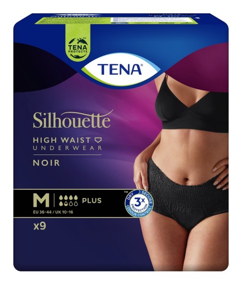 Tena Silhouette Plus Noir Medium - Inkontinenzprodukte für Frauen.