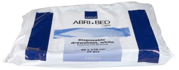 Abri-Bed Light - 80x170 cm - (Tissue mit PE-Folie) - Einweg Inkontinenzunterlagen.