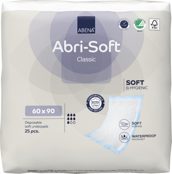 Abena Abri-Soft Classic 60 x 90 cm - Betteinlagen und Krankenunterlagen.