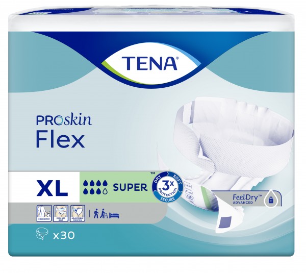 TENA Flex Super X-Large - Inkontinenzslips & Windelhosen.