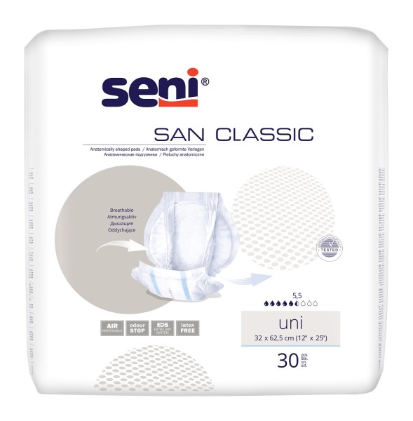 Seni San Classic Uni - Inkontinenzvorlagen bei Inkontinenz und Blasenschwäche.