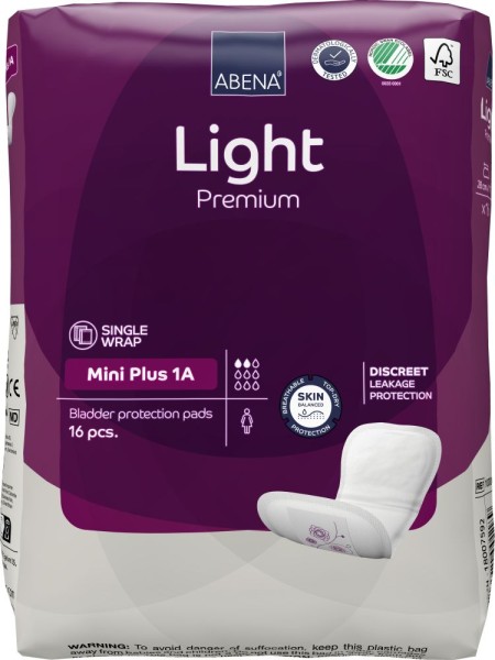 Abena Light Mini Plus 1A Premium - Inkontinenzeinlagen bei Blasenschwäche.