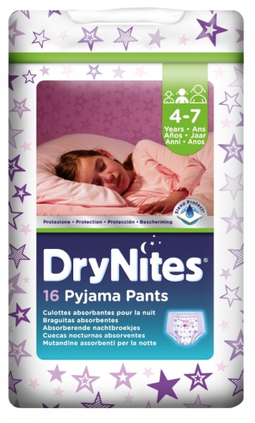 Huggies - Dry nites Girl Kinderpants (17-30 kg) - PZN 01248647