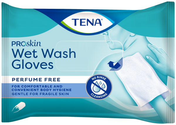 TENA ProSkin Wet Wash Gloves Reinigungshandschuh