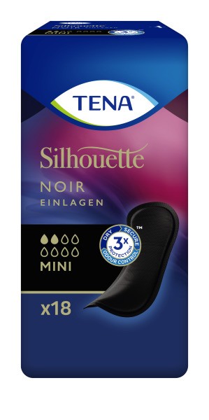 Tena Silhouette Einlage Mini Noir - Inkontinenzeinlage.