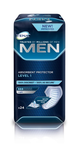 TENA MEN Level 1. Tena Man wurden speziell für Männer.