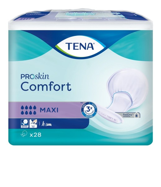 TENA Comfort Maxi - saugfähige Inkontinenzvorlagen bei Blasenschwäche.