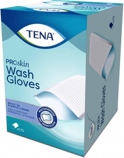 TENA ProSkin Wash Gloves - mit Folie