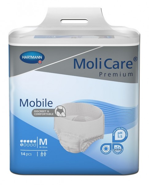 MoliCare® Premium Mobile 6 Tropfen - Gr. Medium - Inkontinenzpants bei Harn und/oder Stuhlgang.