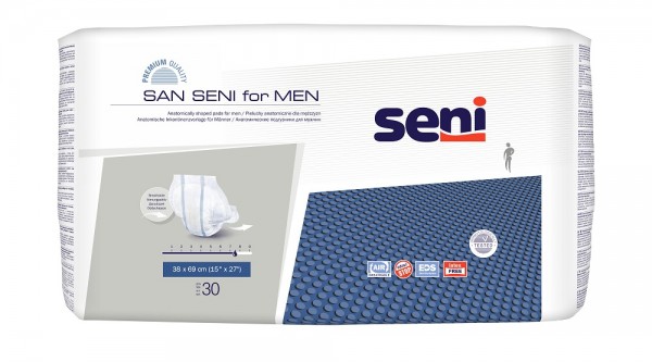 San Seni for Men - Inkontinenzeinlagen bei Blasenschwäche von Männern.